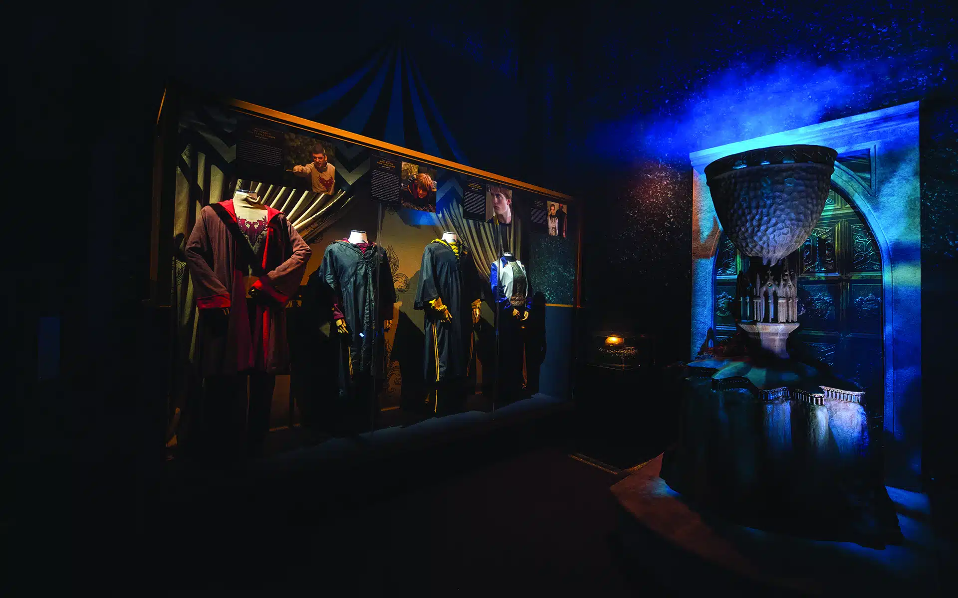 Costume display at Harry Potter: The Exhibition
